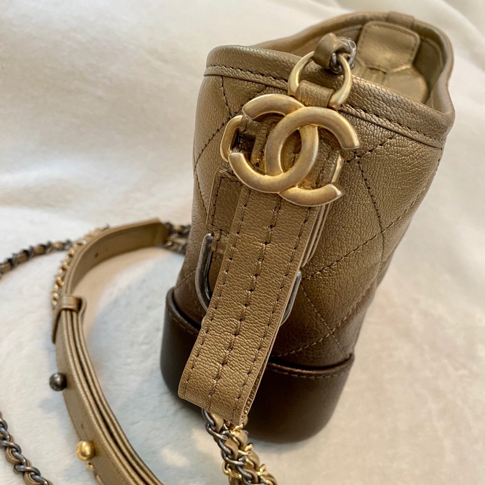 💓Sold💓Chanel Small Gabrielle Gold Ombré - Picture 9 of 16